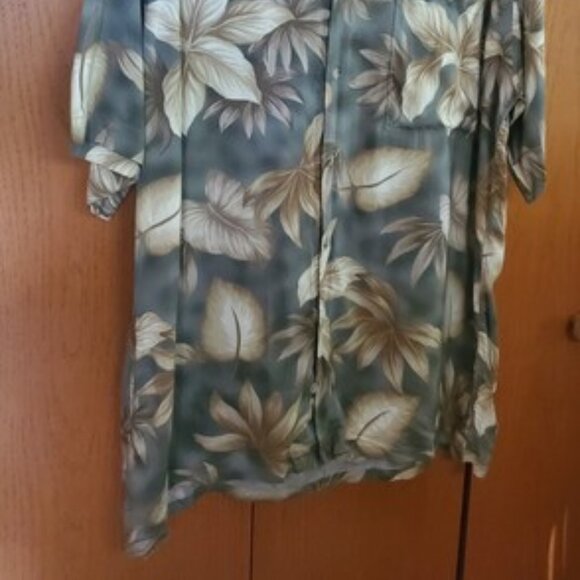 Campia Moda Men's 100% Rayon Short Sleeve Hawaiian Button-Front Shirt Size L - Picture 7 of 9